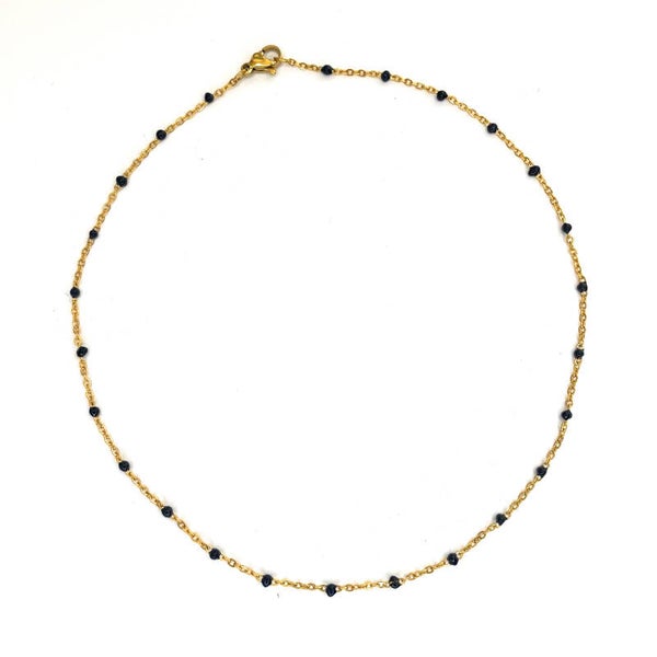 BLACK DOTS NECKLACE