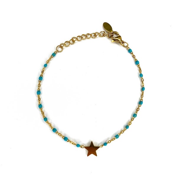 TURQUOISE STAR BRACELET