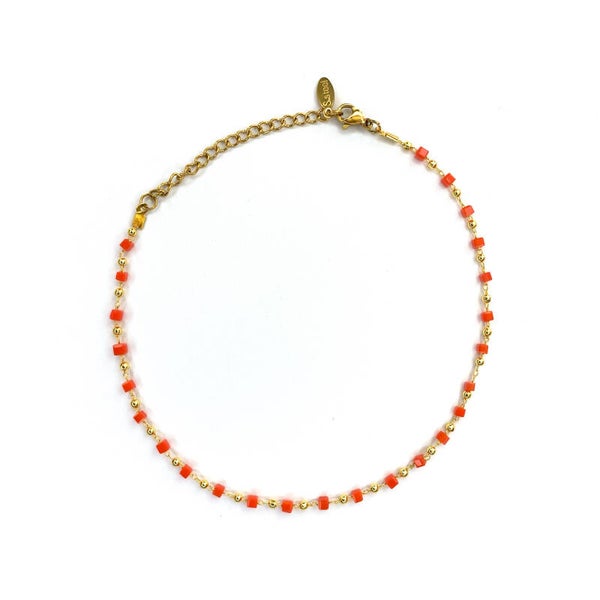 ORANGE ANKLET