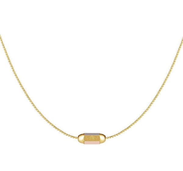 OVAL CHARM NECKLACE