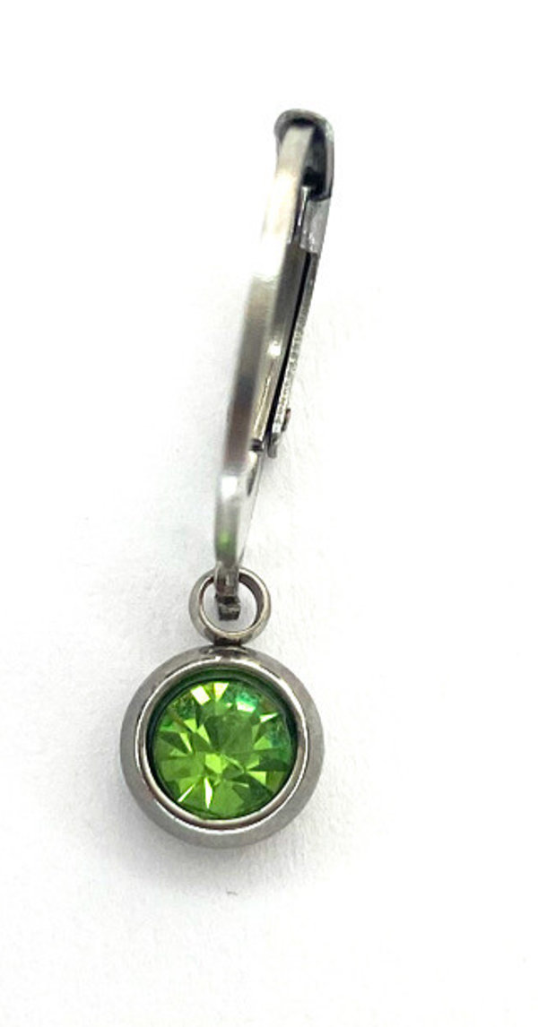 GREEN STONE EARRING
