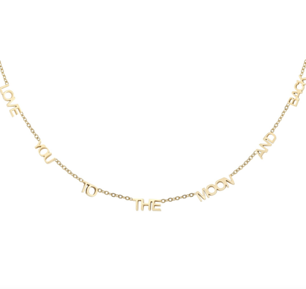 LOVE YOU TO THE MOON AND BACK NECKLACE