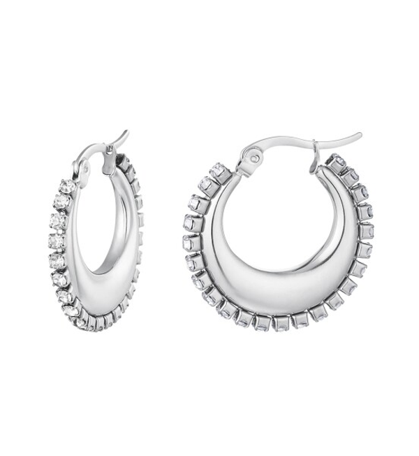 ZILVER STRASS EARRINGS