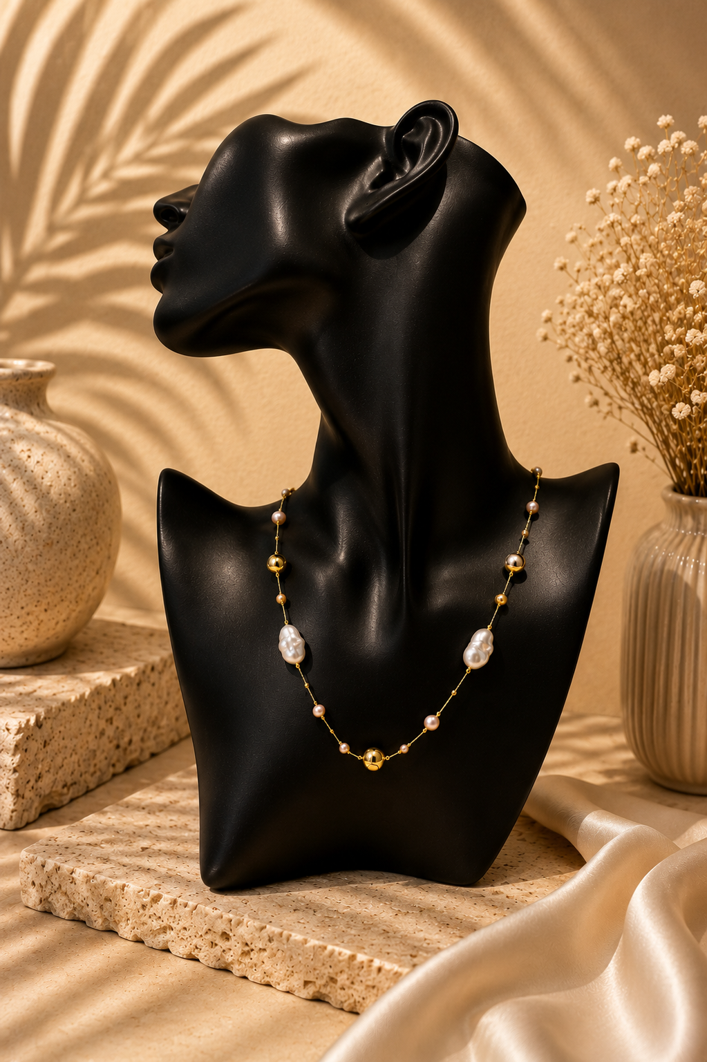 Pearls, but with a golden twist. 🤍✨