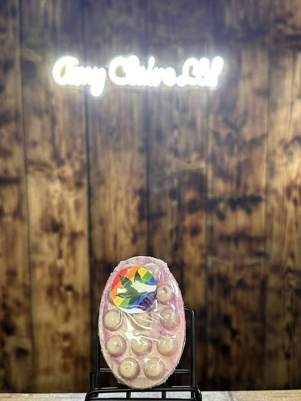 Caramel scented CBD massage soap bar 2400mg