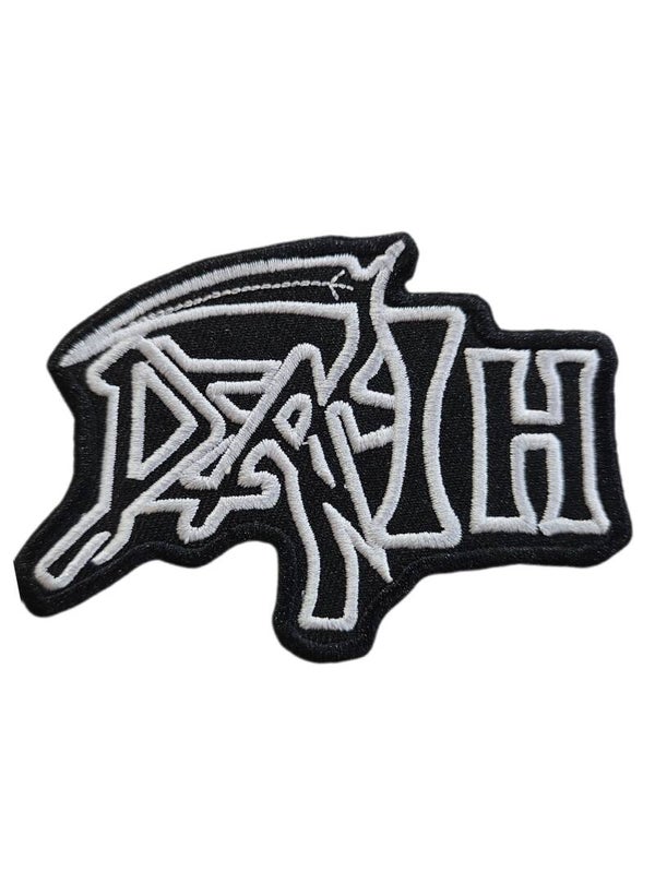 PARCHE DEATH LOGO BLANCO