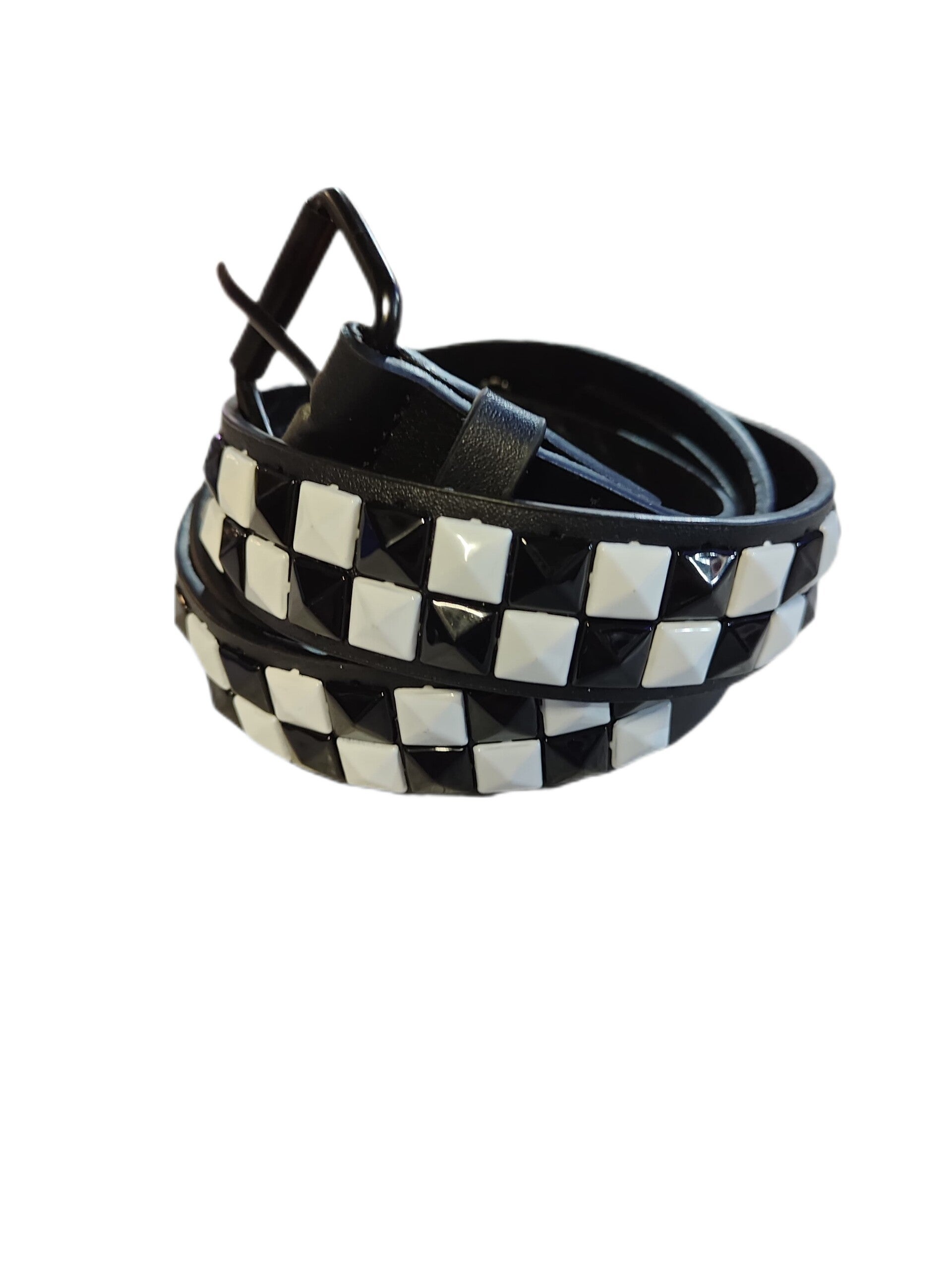 CINTURON SKA BLANCO Y NEGRO