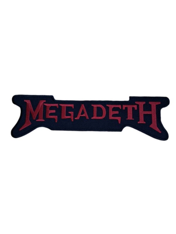 PARCHE ESPALDERA MEGADETH LOGO ROJO