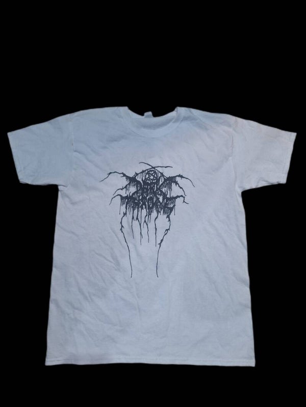 CAMISETA DARKTHRONE LOGO BLANCO