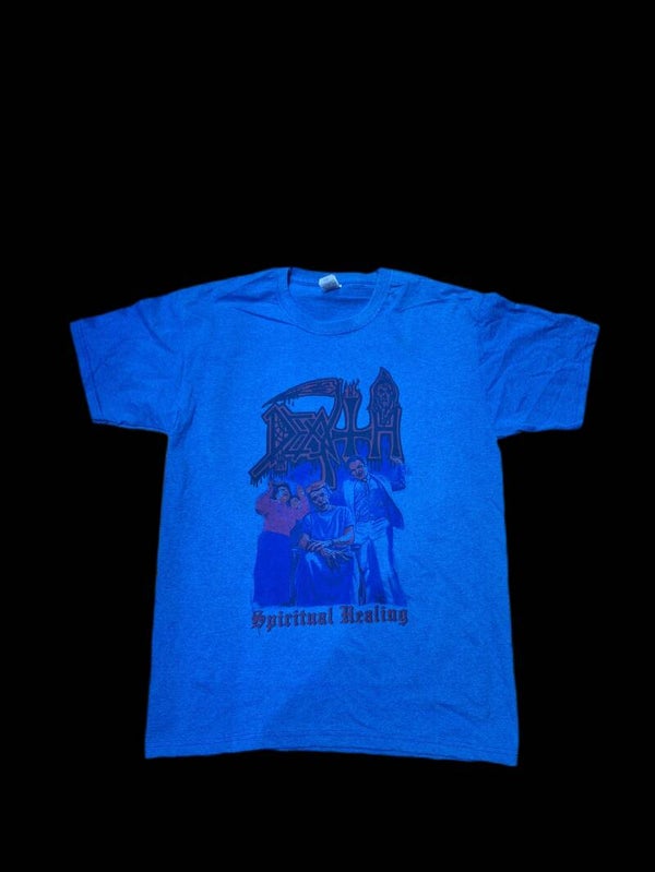 CAMISETA DEATH SPIRITUAL HEALING AZUL