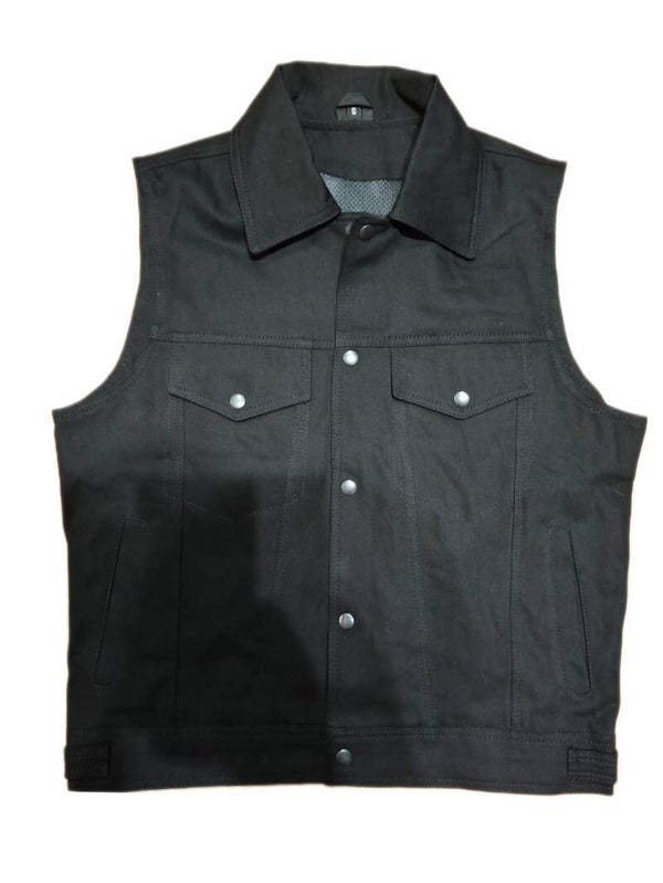 CHALECO DE HOMBRE TEJANO NEGRO