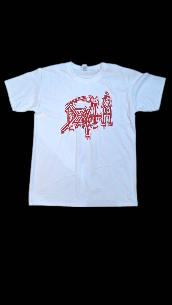 CAMISETA DEATH LOGO BLANCO