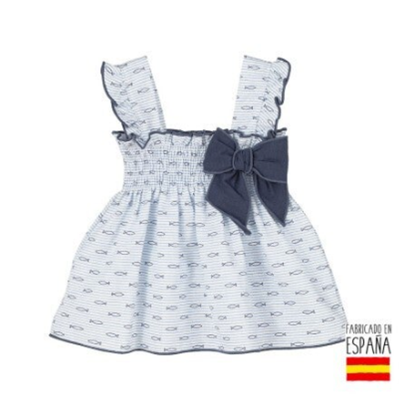 Baby jurkje met visprint Calamaro Baby