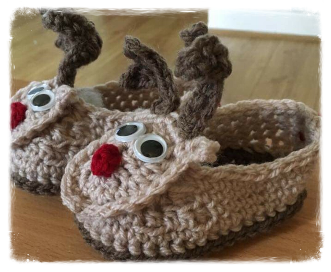 Festive Reindeer Slippers