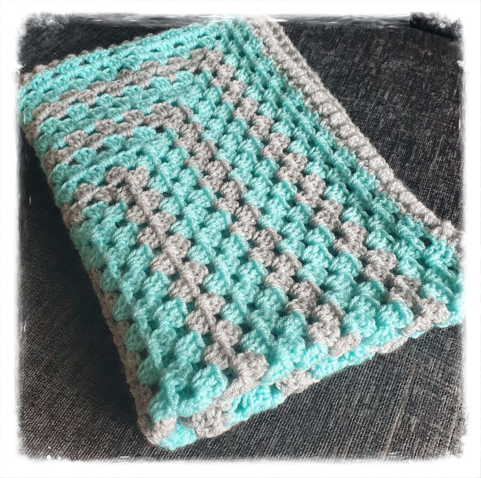 Taditional Crochet Granny square Baby blanket