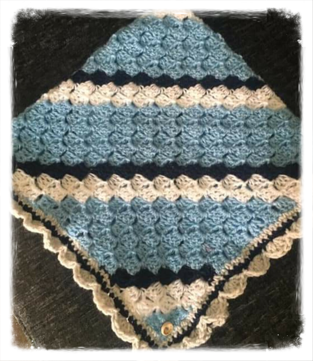 Corner to Corner stripy Blanket