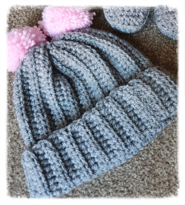 double pom pom hat