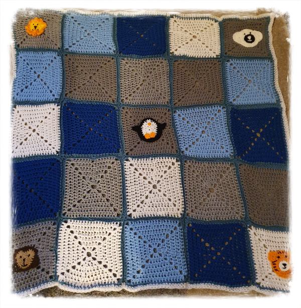 Zoo animals Baby blanket
