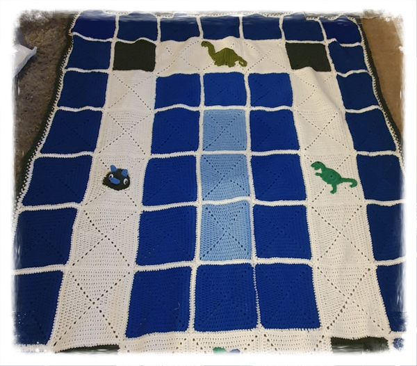 Dinasaur Themed boys blanket