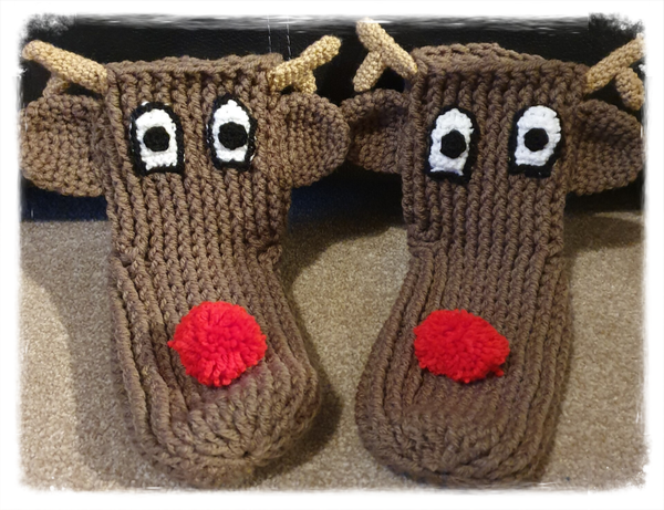 Christmas Reindeer novelty socks