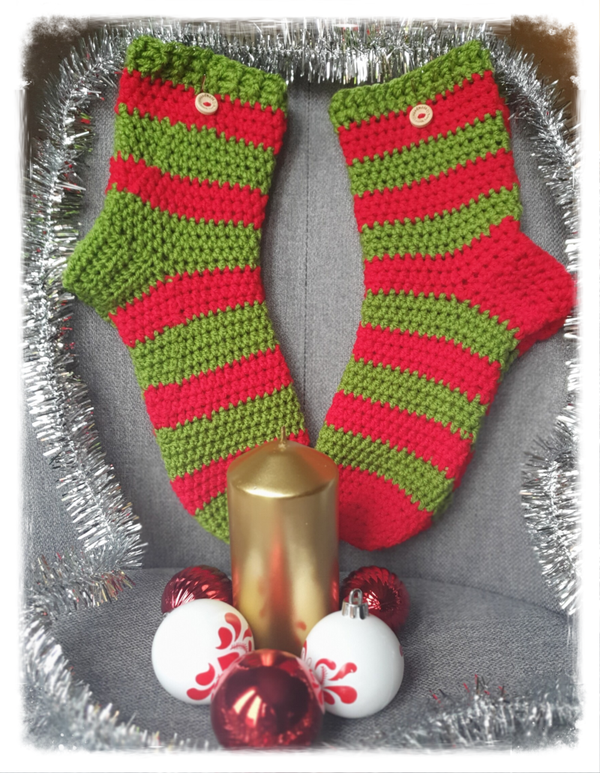 Festive elf socks
