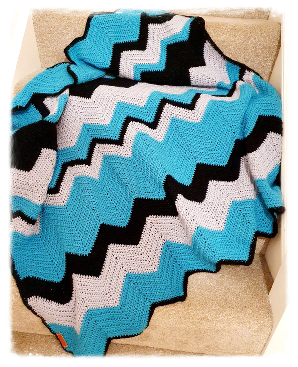Stripy mens blanket