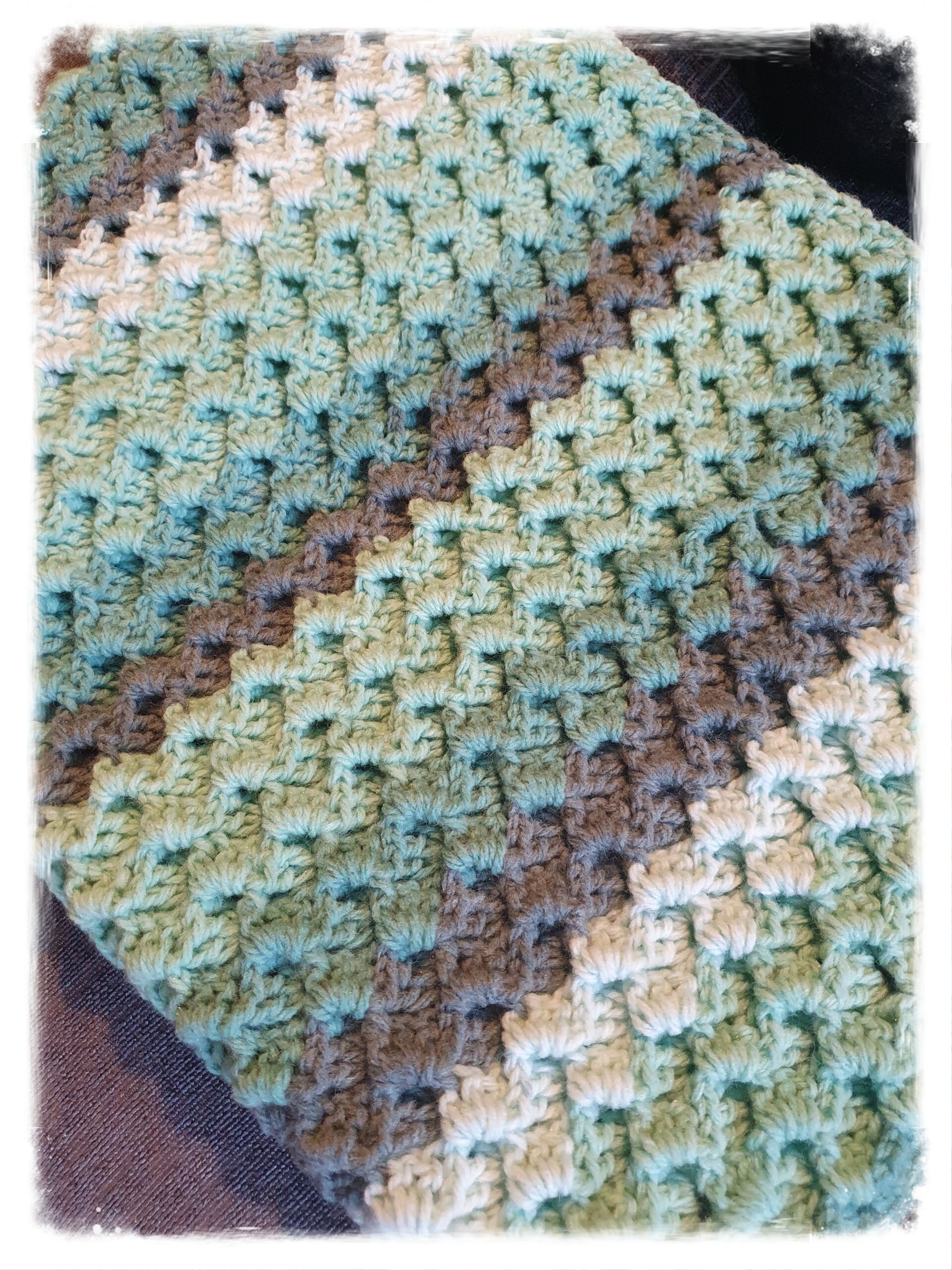 Baby Blanket thick and chunky textured