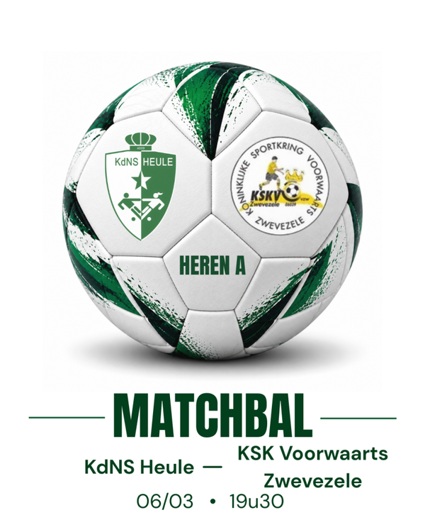 06/03/2027 - 19u30 - Matchbal Heren -  Zwevezele