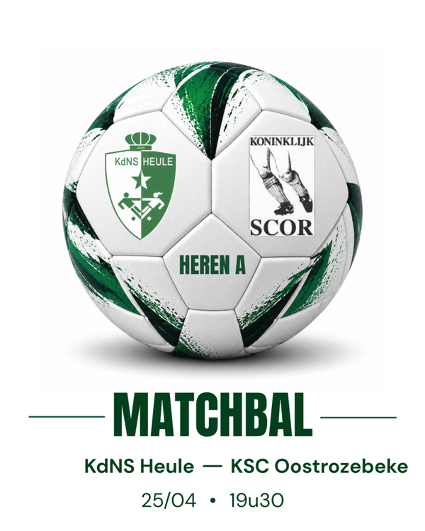 25/04/2027 - 15u00 - Matchbal Heren -  Oostrozebeke