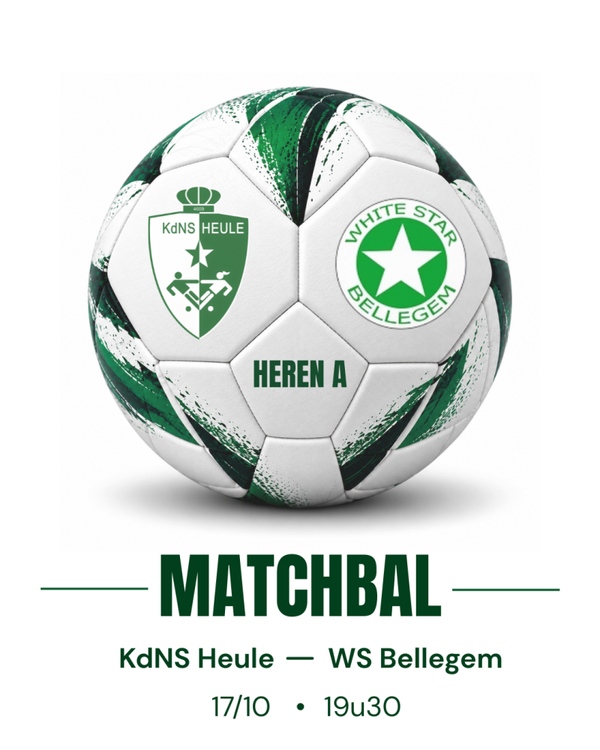 17/10/2026 - 19u30 - Matchbal Heren - Bellegem
