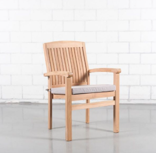 KUSSEN STAPELSTOEL " MARLEY ", TAUPE