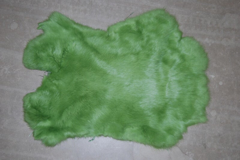 Konijnenhuiden of konijnenvachten lente groen.