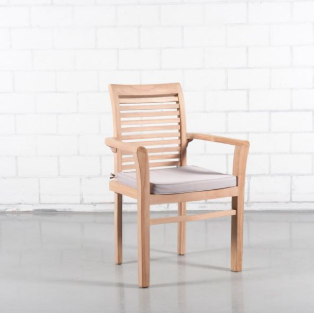 KUSSEN STAPELSTOEL " NEW ", TAUPE