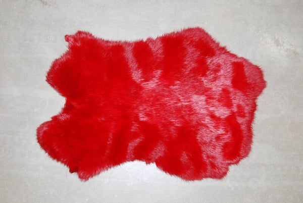 Konijnenvacht rood