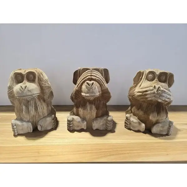 Wooden Animal 'Monky' set 3