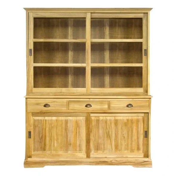 Vitrinekast Teak 'Ashford' 160 x 50 x 200