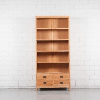 ** PRIJS OP AANVRAAG ** Boekenkast Teak 100 x 35 x 220