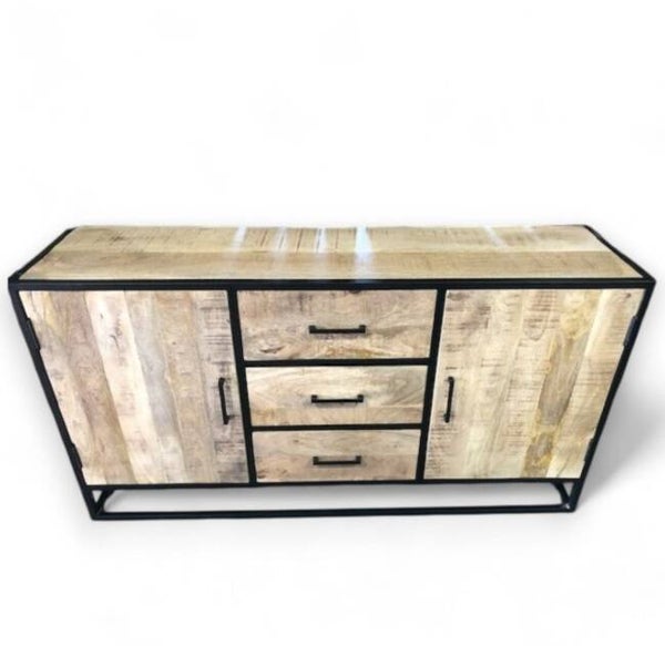 Dressoir Mango/Metaal 150 x 40 x 80