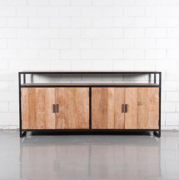 Dressoir Teak/Metaal 185 x 40 x 85 'Marco'