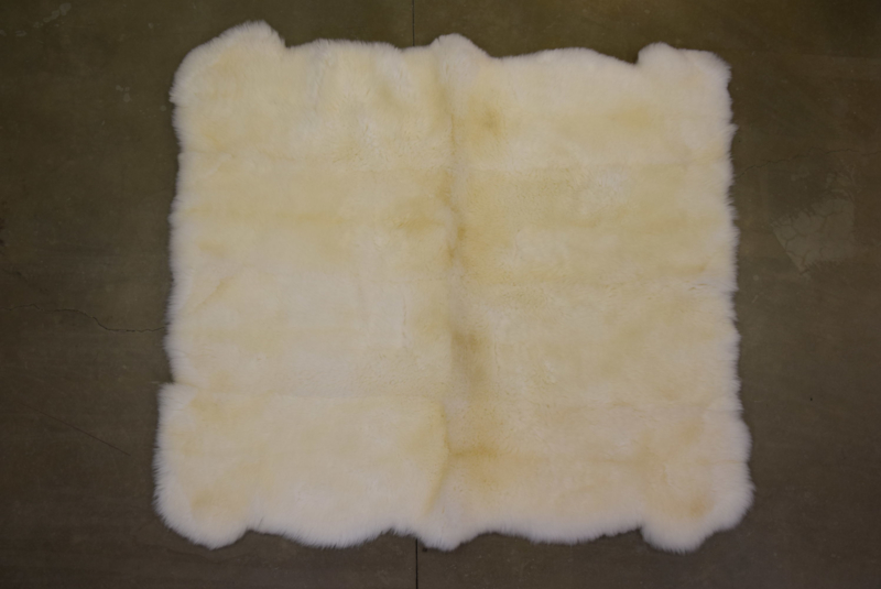 Schapenvachttapijt effen 190 cm x 180 cm