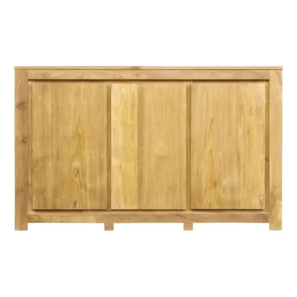 Strakke, moderne dressoir in kwaliteitsvol teakhout. 160cm