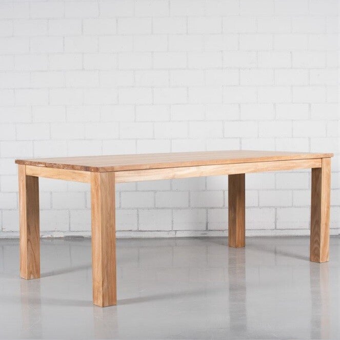 Bloktafel Teak zonder overhang in verschillende afmetingen