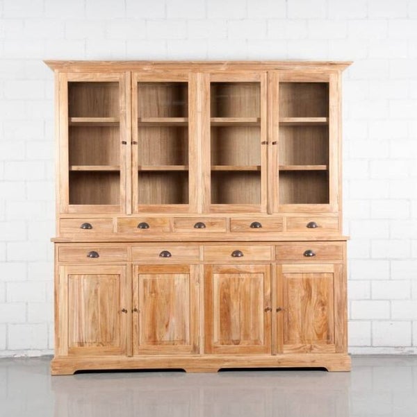 Vitrinekast Teak 'Alaska' 200 x 53 x 210