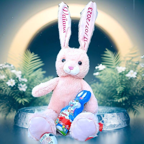 Peluche lapin personnalisé avec prénom  45 cm