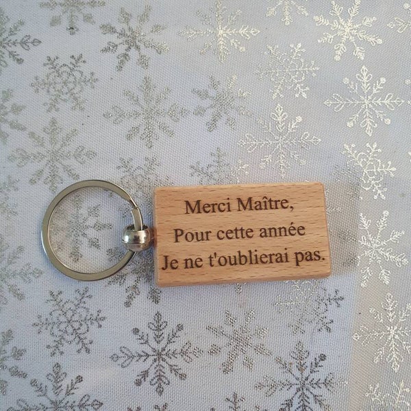 Porte clé pour une maîtresse,  maître,  atsem,  nounou