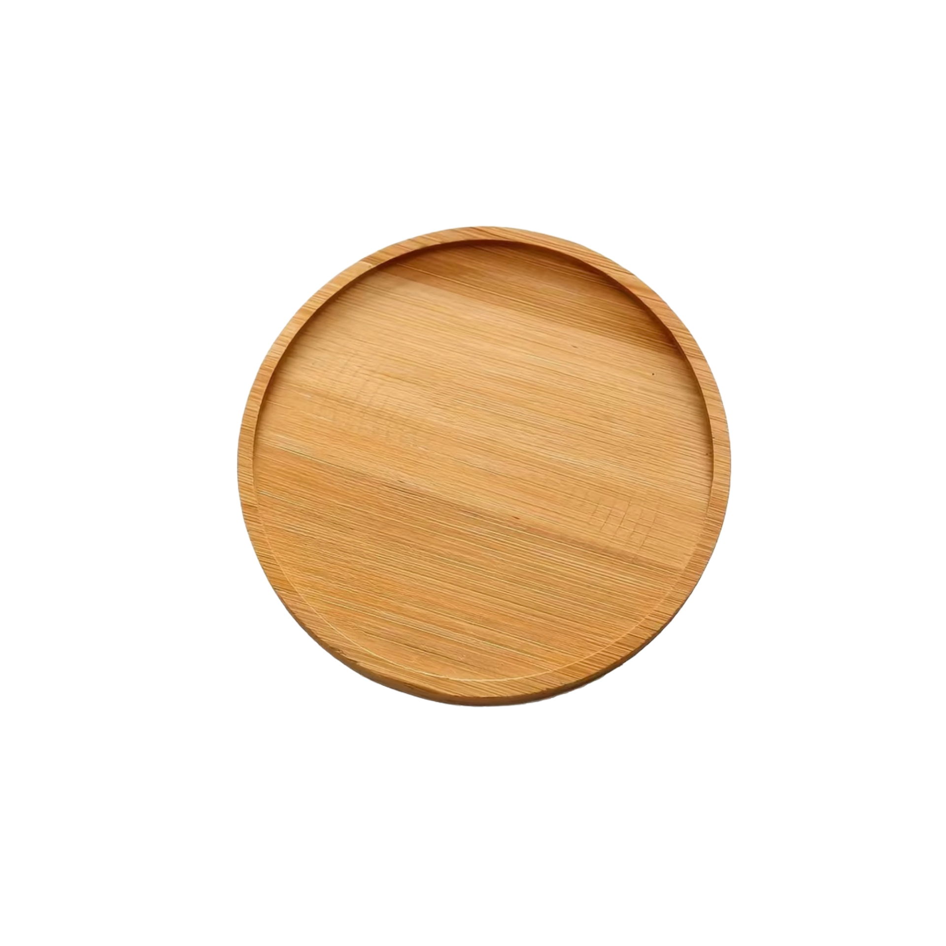 Plateau rond en bois personnalisable