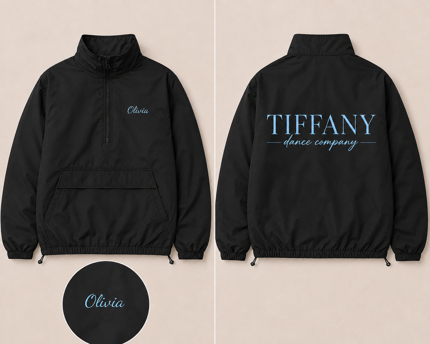 TDC QUARTER ZIP WINDBREAKER
