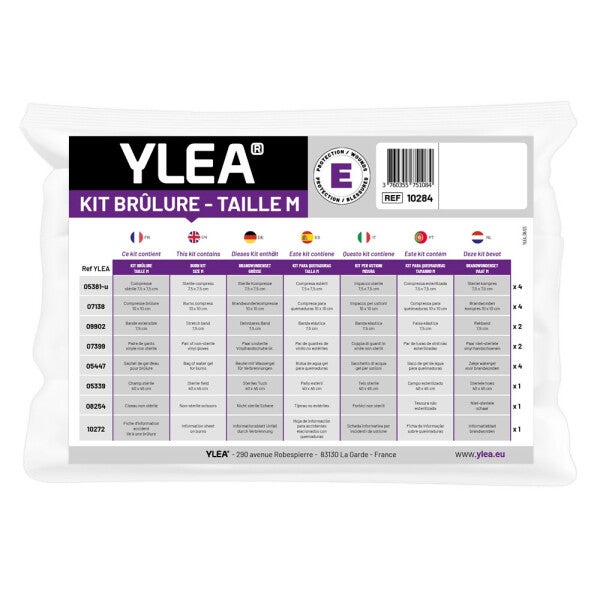 Kit d urgence brûlures YLEA - Taille M