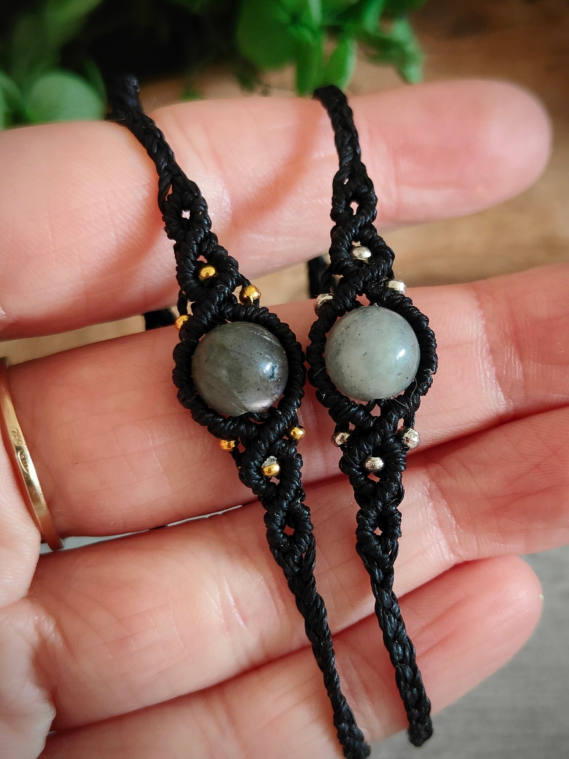 ◦ 🔿 ◦ Bracelet Labradorite - Torsades - xl