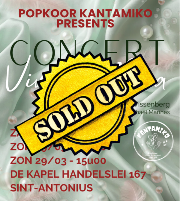 Inkomkaart ZATERDAG avond 28/03/2026